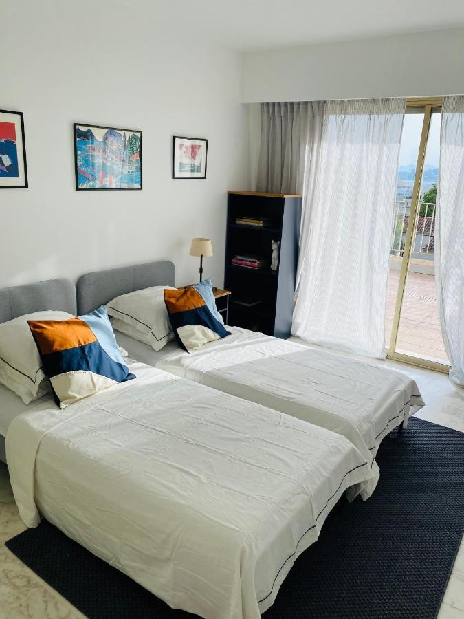 Panoramic Sea View Penthouse With Jacuzzi And 450 Sqm Terrace Lägenhet Antibes Exteriör bild